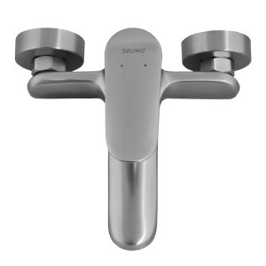 BRUNO μπαταρία τοίχου μπάνιου M31570-235C, αναμεικτική, ασημί 3 ασημί