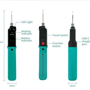 PROSKIT ασύρματο κολλητήρι SI-B165, επαναφορτιζόμενο, 12W, 500 °C 3 12W