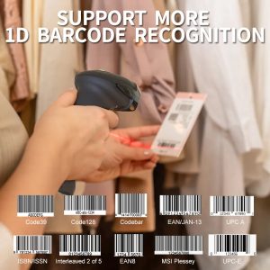GTCODESTAR barcode scanner X-620F, 1D, ενσύρματο & ασύρματο, 800mAh, μαύρο 4 800mAh