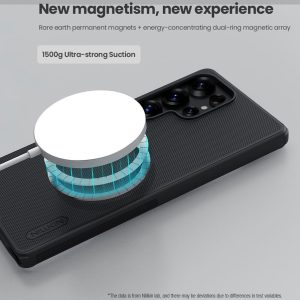 NILLKIN θήκη Super Frosted Shield Pro Magnetic για Samsung Galaxy S25 Ultra, μαύρη 2 μαύρη