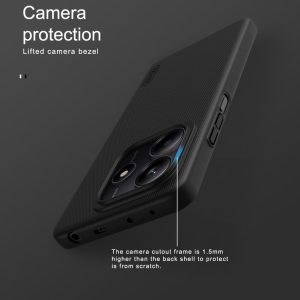 NILLKIN θήκη Super Frosted Shield για Xiaomi Redmi Note 14, μαύρη 2 μαύρη