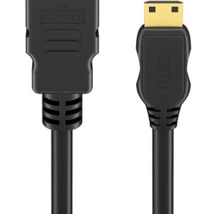 GOOBAY καλώδιο mini HDMI σε HDMI 74083 με Ethernet, 4K/60Hz, 18 Gbps, 2m, μαύρο 2 4K/60Hz