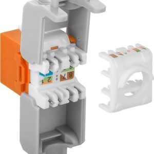 GOOBAY Keystone module RJ45 CAT 6A 90690, UTP, πορτοκαλί 2 UTP