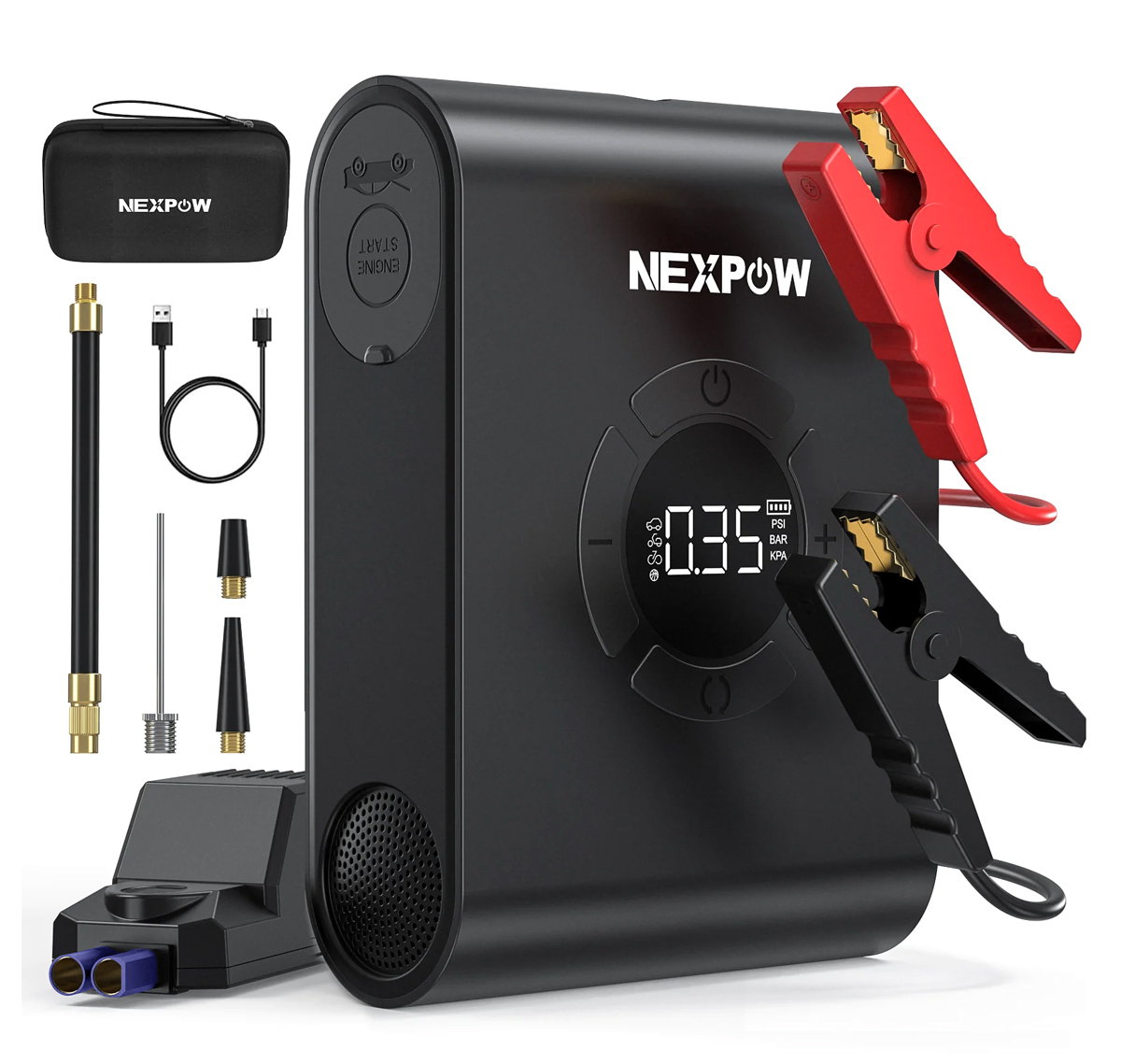 NEXPOW εκκινητής μπαταρίας & συμπιεστής αέρος AKP-P200 NEXPOW εκκινητής μπαταρίας & συμπιεστής αέρος AKP-P200