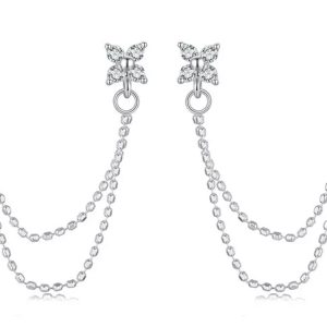 BAMOER σκουλαρίκια καρφωτά BSE1106 με κυβική ζιρκόνια