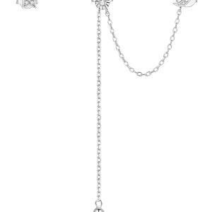 BAMOER σκουλαρίκια καρφωτά BSE431 με κυβική ζιρκόνια