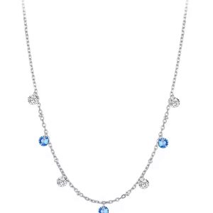 BAMOER κολιέ BSN428 με κυβική ζιρκόνια