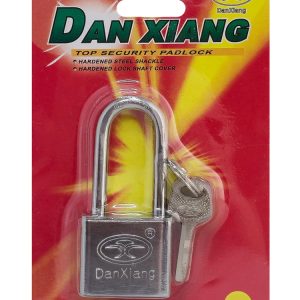 DAN XIANG λουκέτο μακρύλαιμο με κλειδί CTL-0032, 40mm, μεταλλικό 3 μεταλλικό