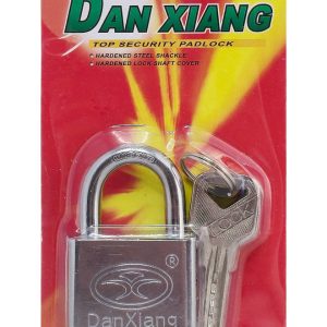 DAN XIANG λουκέτο πέταλο με κλειδί ασφαλείας CTL-0034, 50mm, μεταλλικό 3 μεταλλικό