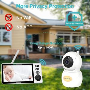 HELLOBABY ενδοεπικοινωνία μωρού HB6084L με κάμερα & οθόνη 5.5", 720p, PTZ 3 PTZ
