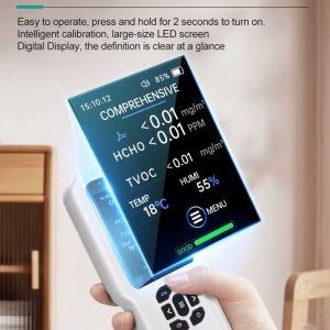 NOYAFA ψηφιακός μετρητής περιβάλλοντος JMS17, 4 σε 1, επαναφορτιζόμενος 3 επαναφορτιζόμενος