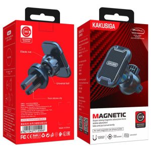 KAKUSIGA βάση smartphone αυτοκινήτου KSC-426A για αεραγωγούς, μαγνητική, μαύρη 4 KSC 426A 3