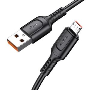 KAKUSIGA καλώδιο micro USB σε USB KSC-805, 2.4A, 480Mbps, 1m, μαύρο 3 480Mbps