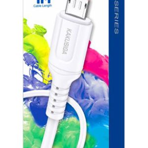 KAKUSIGA καλώδιο micro USB σε USB KSC-805, 2.4A, 480Mbps, 1m, λευκό 4 1m