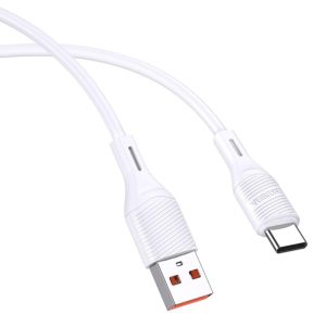 KAKUSIGA καλώδιο USB-C σε USB KSC-953, σιλικόνης, 3A, 480Mbps, 1m, λευκό 3 3A