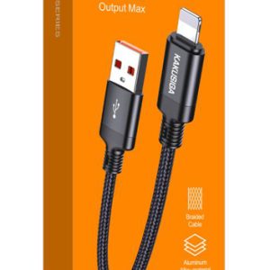 KAKUSIGA καλώδιο Lightning σε USB KSC-970, 3A, 480Mbps, 1m, μαύρο 4 1m