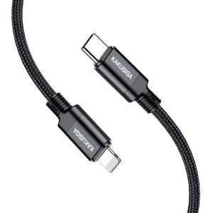 KAKUSIGA καλώδιο Lightning σε USB-C KSC-970, 27W, 480Mbps, 1m, μαύρο 3 480Mbps
