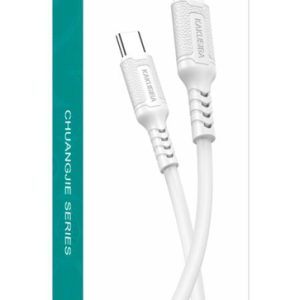 KAKUSIGA καλώδιο USB-C σε USB-C KSC-984, σιλικόνης, 60W, 480Mbps, 1m, λευκό 4 480Mbps