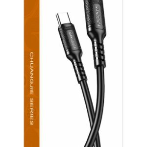 KAKUSIGA καλώδιο Lightning σε USB-C KSC-984, σιλικόνης, 27W, 480Mbps, 1m, μαύρο 4 480Mbps