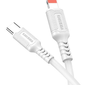KAKUSIGA καλώδιο Lightning σε USB-C KSC-984, σιλικόνης, 27W, 480Mbps, 1m, λευκό 3 27W