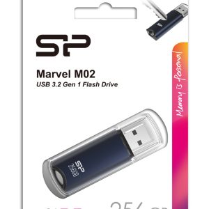 SILICON POWER USB Flash Drive Marvel M02, 256GB, USB 3.2, μπλε 3 USB 3.2