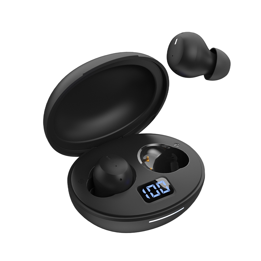 LAMTECH TWS EARBUDS V5.3 WITH LED SCREEN BLACK LAMTECH TWS EARBUDS V5.3 WITH LED SCREEN BLACK