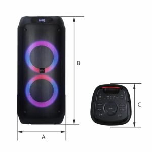 Ηχείο Manta Karaoke Party Speaker 2X8' Rms 120w Attis 4 026 01 000190 2