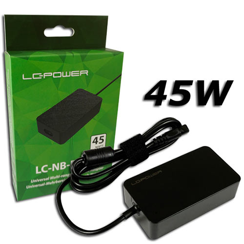 LC-POWER UNIVERSAL MULTI RANGE NOTEBOOK ADAPTER 45W 19-19 LC-POWER UNIVERSAL MULTI RANGE NOTEBOOK ADAPTER 45W 19-19
