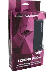 LC-POWER 90WATT UNIVERSAL MULTI-RANGE NOTEBOOK ADAPTER PRO SERIES 2 034 01 000140 2