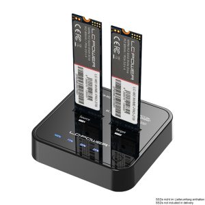 LC-POWER DOCKING STATION FOR TWO NVME-M2 SSD USB3.2 3 034 01 000178 4