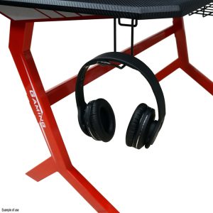 LC-POWER GAMING DESK WITH EXTRA SHELVES BLACK/RED 4 034 01 000183 4