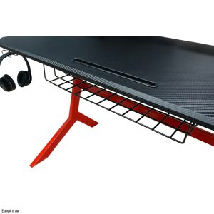 LC-POWER GAMING DESK WITH EXTRA SHELVES BLACK/RED 3 034 01 000183 6