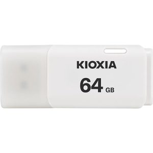 KIOXIA USB 2.0 FLASH STICK 64GB HAYABUSA WHITE U202 2 045 01 000313 1