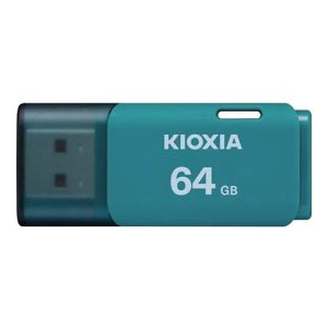 KIOXIA USB 2.0 FLASH STICK 64GB HAYABUSA AQUA U202 2 045 01 000367 1