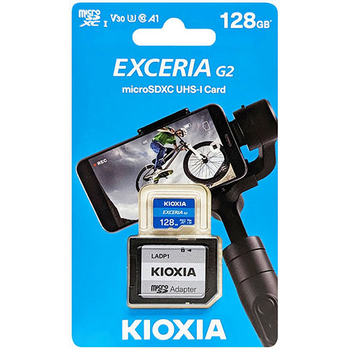 KIOXIA 4K MICRO SD 128GB WITH ADAPTER UHS I U3 V30 KIOXIA 4K MICRO SD 128GB WITH ADAPTER UHS I U3 V30