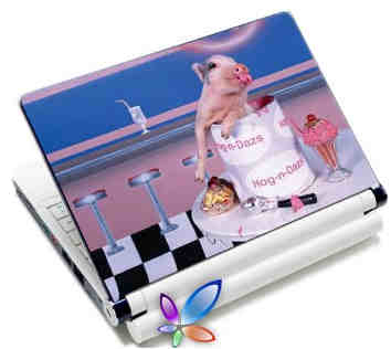 LAMTECH 9.2'-12.4' LAPTOP SKIN PINK PIG LAMTECH 9.2'-12.4' LAPTOP SKIN PINK PIG