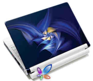 LAMTECH 9.2'-12.4' LAPTOP SKIN BLUE FLOWER LAMTECH 9.2'-12.4' LAPTOP SKIN BLUE FLOWER