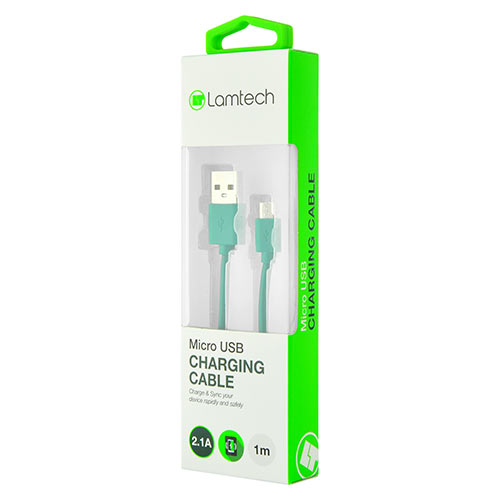 LAMTECH DATACABLE MICRO USB 1m GREEN LAMTECH DATACABLE MICRO USB 1m GREEN