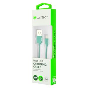LAMTECH DATACABLE MICRO USB 1m GREEN 4 054 01 000201 3