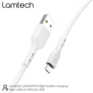 LAMTECH DATACABLE MICRO USB 2m WHITE 3 054 01 000203 3