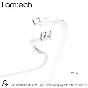 LAMTECH DATACABLE TYPE C 1m WHITE 4 054 01 000205 2