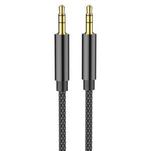 LAMTECH AUDIOCABLE BRAIDED 1m 3.5mm to 3.5mm BLACK 3 054 01 000210 2