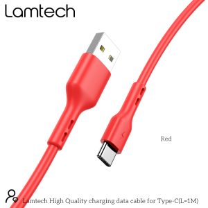 LAMTECH DATACABLE TYPE C 1m RED 4 054 01 000221 1