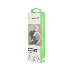LAMTECH SPORT MOBILE EARPHONES WITH MIC WHITE 3 054 01 000238 2