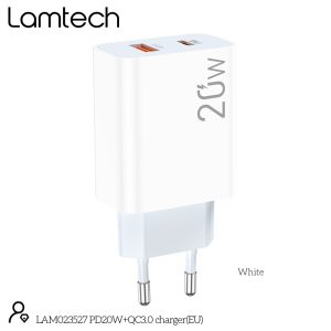 LAMTECH CHARGER USB QC3.0/TYPE-C 20W 3 054 01 000385 1