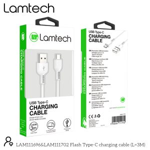 LAMTECH DATACABLE TYPE C 3M WHITE 3 054 01 000427 2