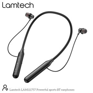 LAMTECH POWERFUL BLUETOOTH WIRELESS SPORTS EARPHONES BLACK 4 054 01 000432 5