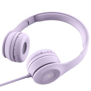 LAMTECH EXTRA BASS STEREO HEADPHONES WITH MIC PURPLE REFURBISHED 3 054 01 000500 2