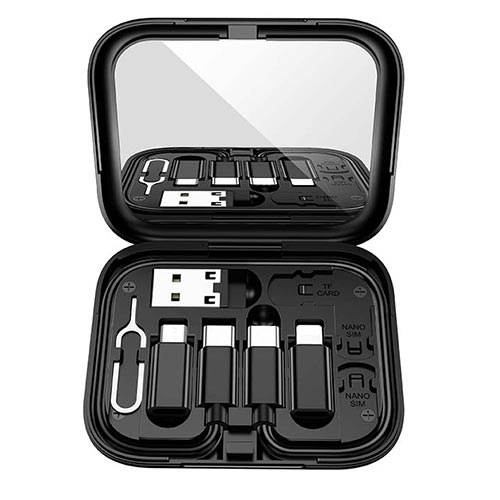 LAMTECH ALL-IN-ONE CHARGING DATA CABLE SET WITH STORAGE CASE LAMTECH ALL-IN-ONE CHARGING DATA CABLE SET WITH STORAGE CASE