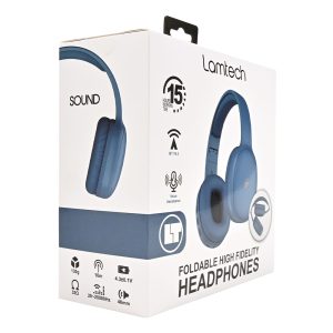 LAMTECH BT5.3 FOLDABLE HIGH FIDELITY HEADPHONES BLUE 3 054 01 000511 8
